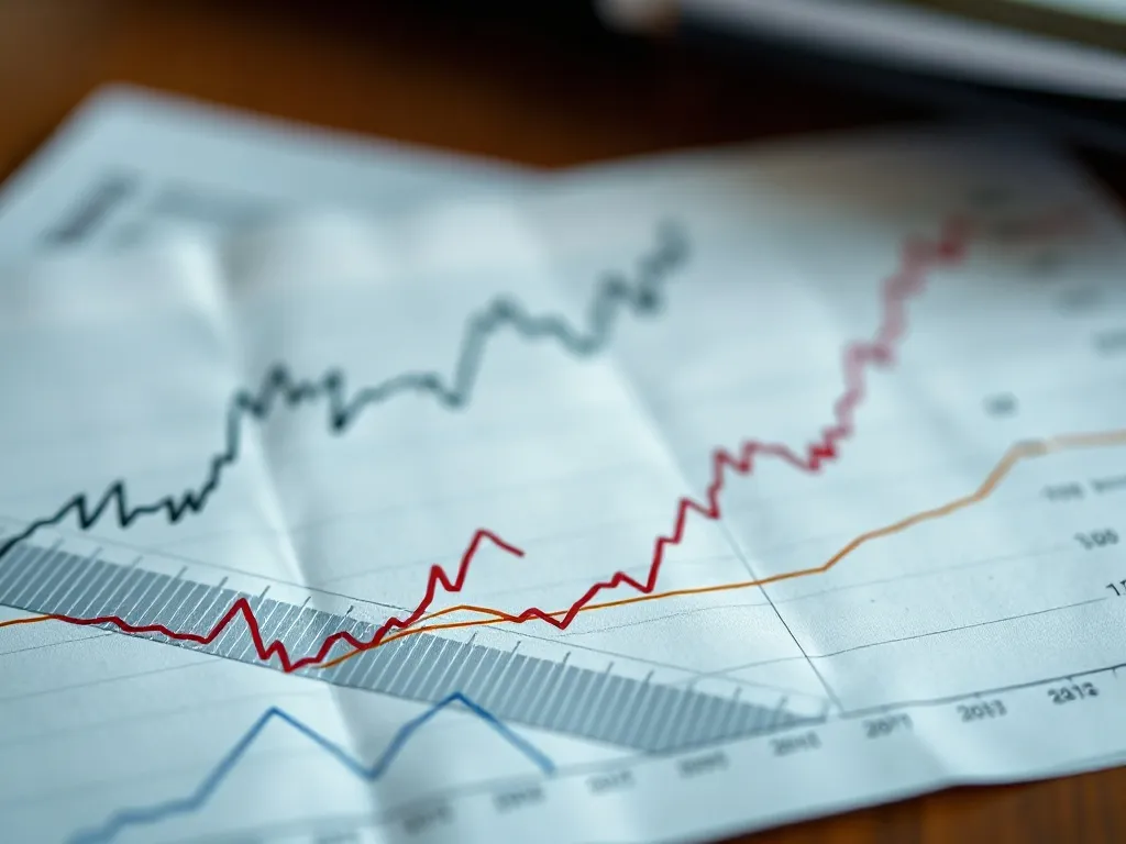 Macroeconomic chart showing inflation rates and currency dev